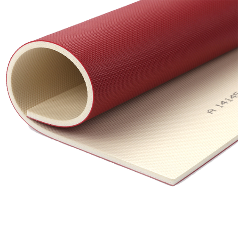 4.5mm布纹乒乓球运动地板-红色