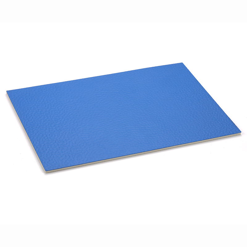 4.7mm珊瑚纹PVC运动地板- 天蓝