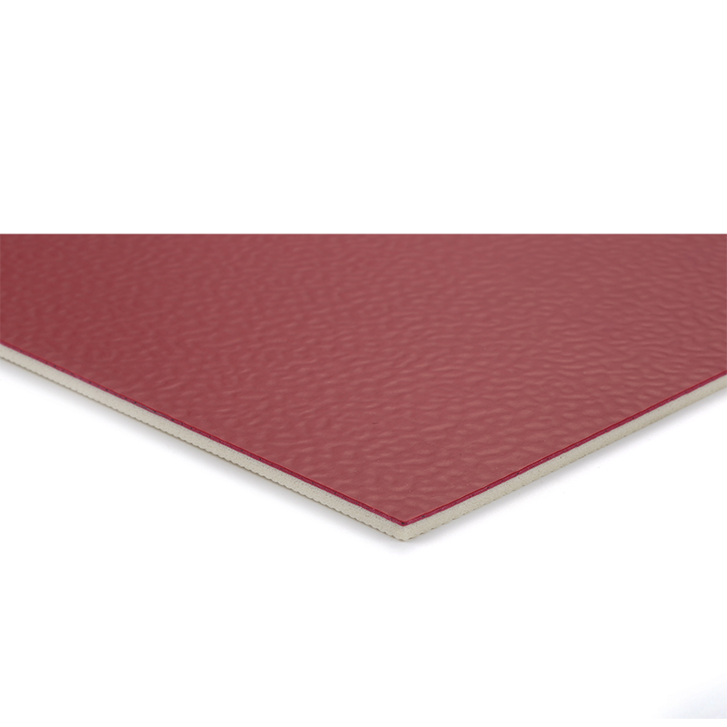 4.7mm珊瑚纹PVC运动地板-红色